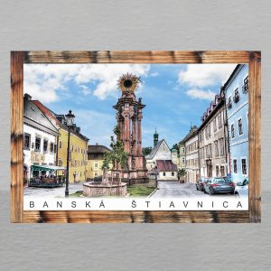 Banská Štiavnica - magnet C6 rám dvojitý