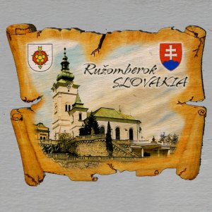 Ružomberok - magnet pergamen