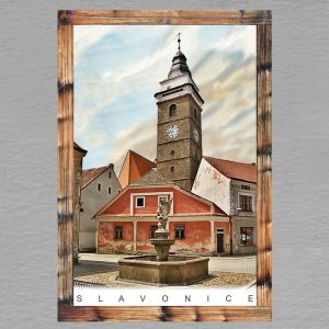 Slavonice - magnet C6 rám