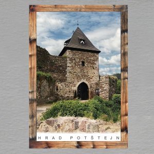 Potštejn - hrad - magnet C6 rám