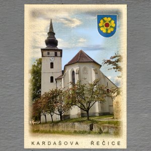 Kardašova Řečice - znak - pohled C6