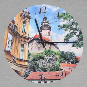 Český Krumlov 1 - hodiny kulaté