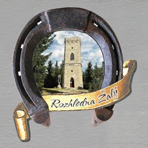 Žalý - rozhledna - magnet podkova