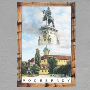 Poděbrady - magnet C6 rám