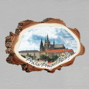 Praha - Hradčany - magnet kůra malá