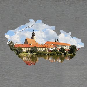 Telč - magnet mapa