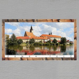 Telč - magnet DL rám dvojitý