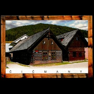 Čičmany - magnet C6 rám