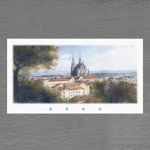 Brno - Panorama - magnet DL