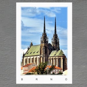 Brno - Katedrála 3 - magnet C6