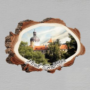 Grabštejn - hrad - magnet kůra malá