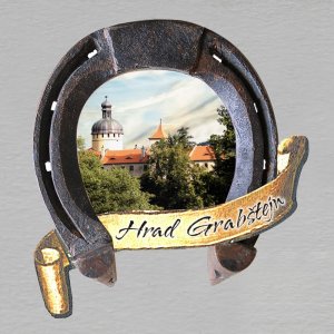 Grabštejn - hrad - magnet podkova