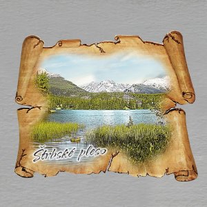 Štrbské pleso 2 - magnet pergamen