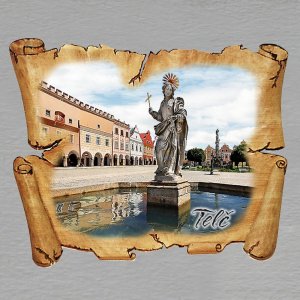 Telč - magnet pergamen