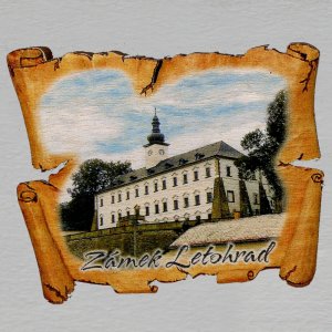 Letohrad - zámek - magnet pergamen