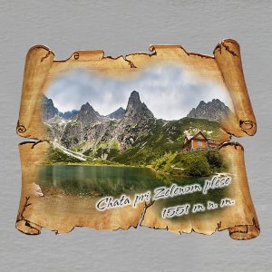 Vysoké Tatry - Chata pri Zelenom plese - magnet pergamen