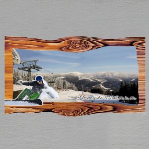 Hromovka - snowboardista - magnet prkno