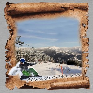 Hromovka - snowboardista - magnet papyrus