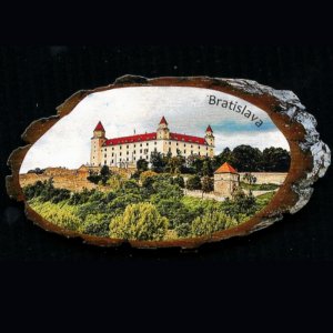 Bratislava - Hrad - magnet kůra ovál