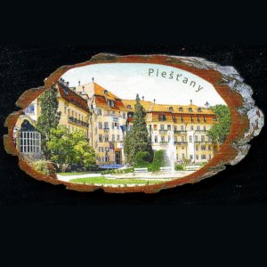 Piešťany - Thermia hotel - magnet kůra ovál