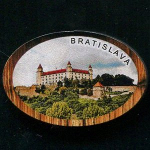 Bratislava - Hrad - magnet ovál rám