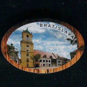 Bratislava - Radnice - magnet ovál rám