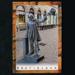 Bratislava - Socha 4 - magnet C6 rám