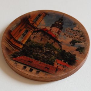 Český Krumlov 1 - podtácek CNC kulatý