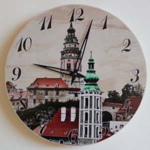 Český Krumlov 4 - hodiny kulaté