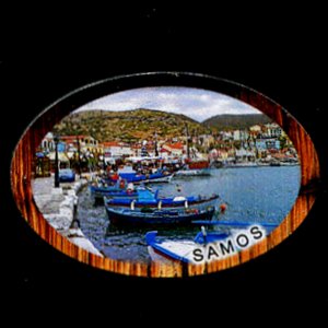 Samos - magnet ovál