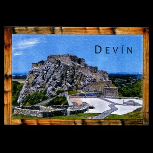 Devín - magnet C6 rám