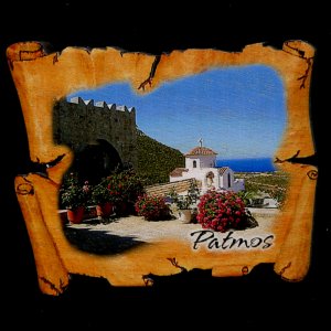 Patmos - magnet pergamen