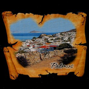 Patmos - magnet pergamen