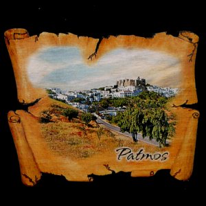 Patmos - magnet pergamen