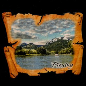 Pieniny - magnet pergamen