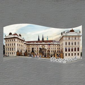 Praha - Pražský hrad - magnet vlnka