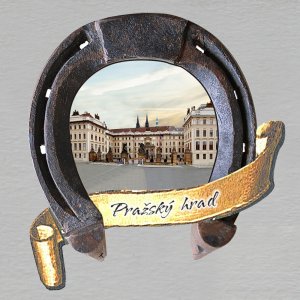 Praha - Pražský hrad - magnet podkova