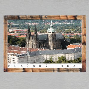 Praha - Pražský hrad - magnet C6 rám