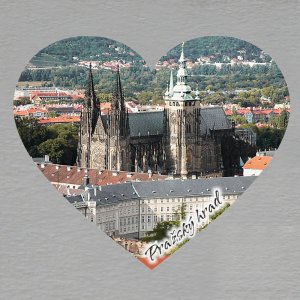 Praha - Pražský hrad - magnet srdce