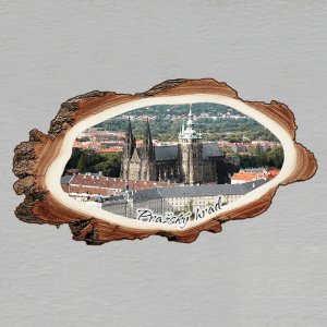 Praha - Pražský hrad - magnet kůra