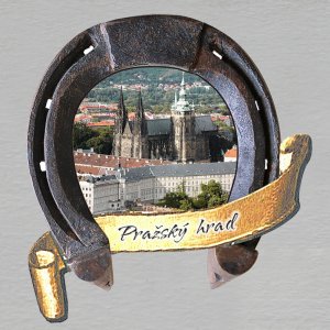 Praha - Pražský hrad - magnet podkova