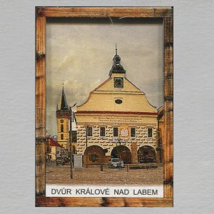 Dvůr Králové n/L - magnet C6 rám dvojitý