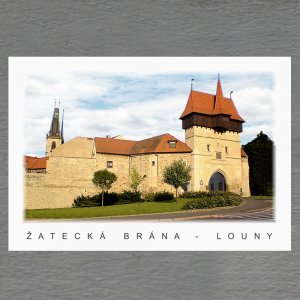 Louny - Žatecká brána - magnet C6