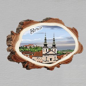 Brno, Špilberk - magnet kůra malá