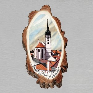 Jindřichův Hradec - Kostel - magnet kůra