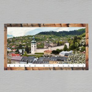 Banská Štiavnica - magnet C6 rám dvojitý