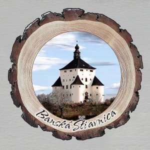 Banská Štiavnica - magnet kůra kulatá