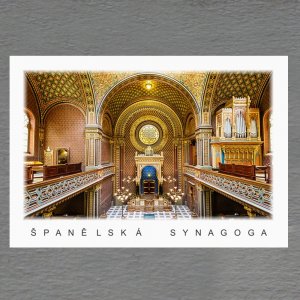 Praha - Španělská synagoga - magnet C6