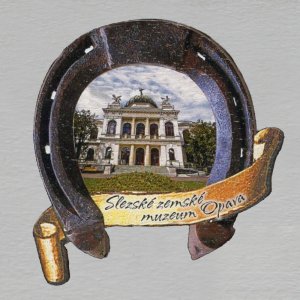 Slezské zemské muzeum - magnet podkova