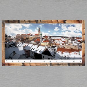 Český Krumlov - magnet DL rám